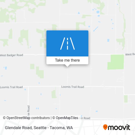 Glendale Road map