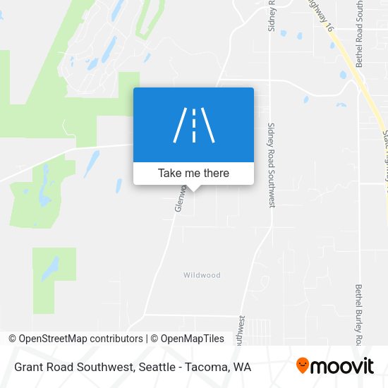 Grant Road Southwest map