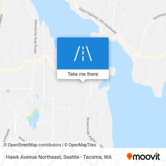 Mapa de Hawk Avenue Northeast