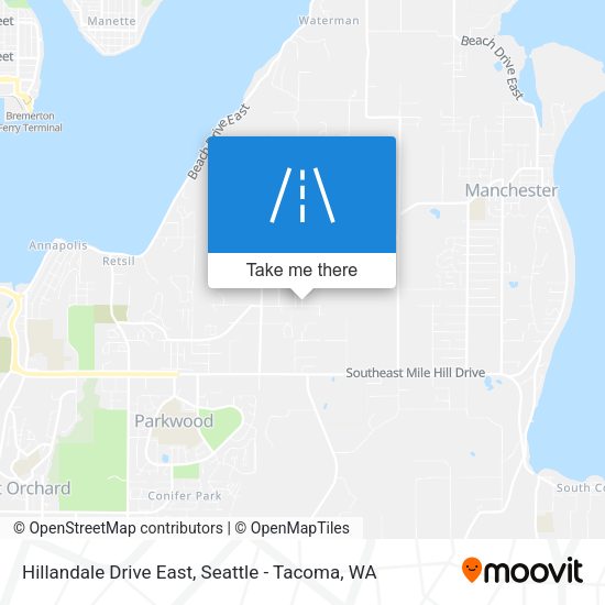 Hillandale Drive East map