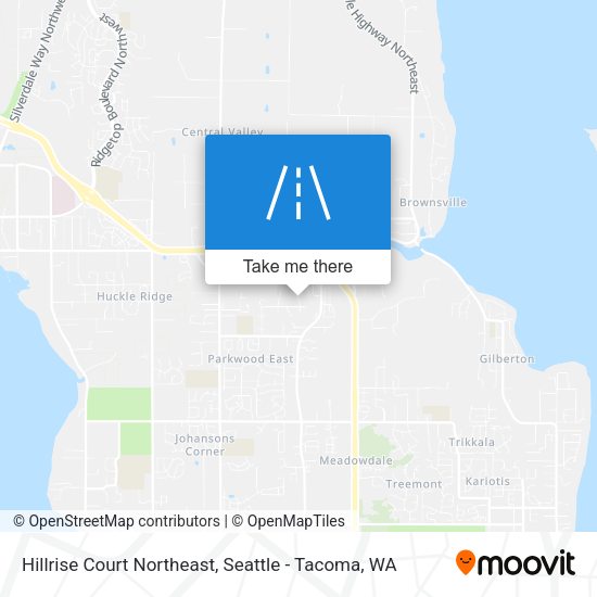 Mapa de Hillrise Court Northeast