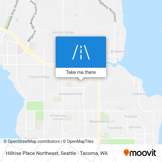 Hillrise Place Northeast map
