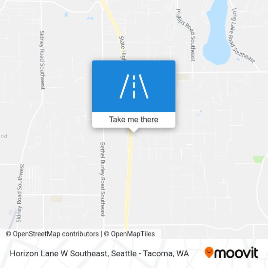 Horizon Lane W Southeast map