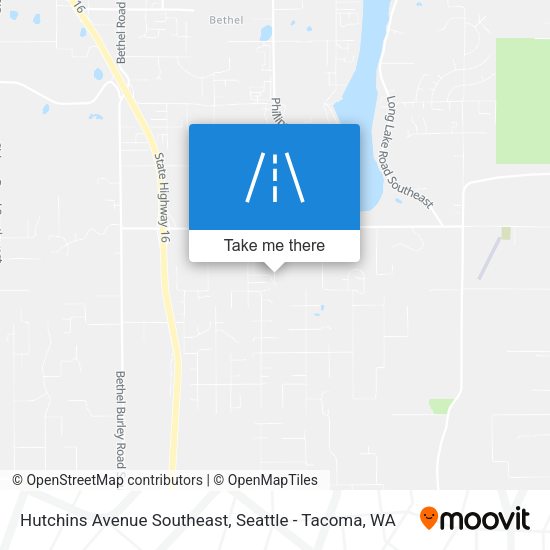 Mapa de Hutchins Avenue Southeast