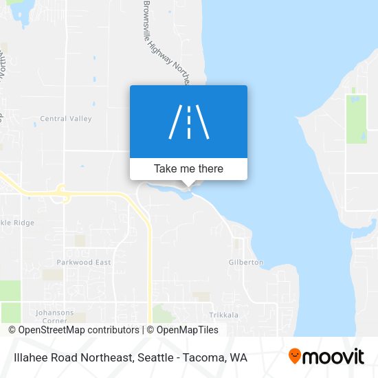 Illahee Road Northeast map