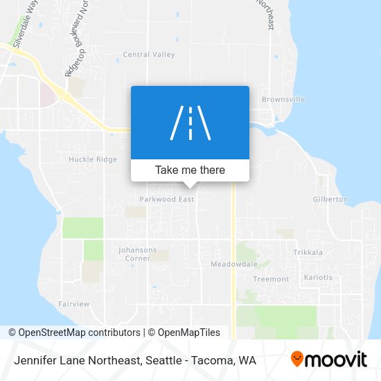 Mapa de Jennifer Lane Northeast