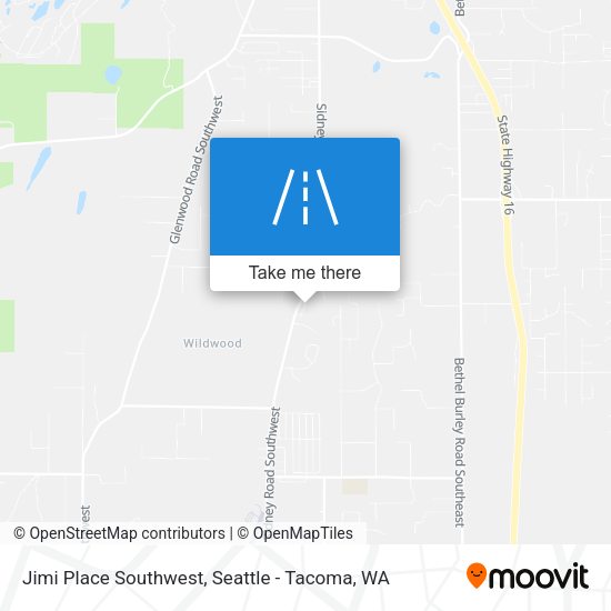 Jimi Place Southwest map