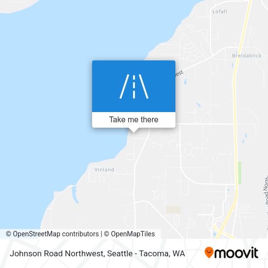 Johnson Road Northwest map