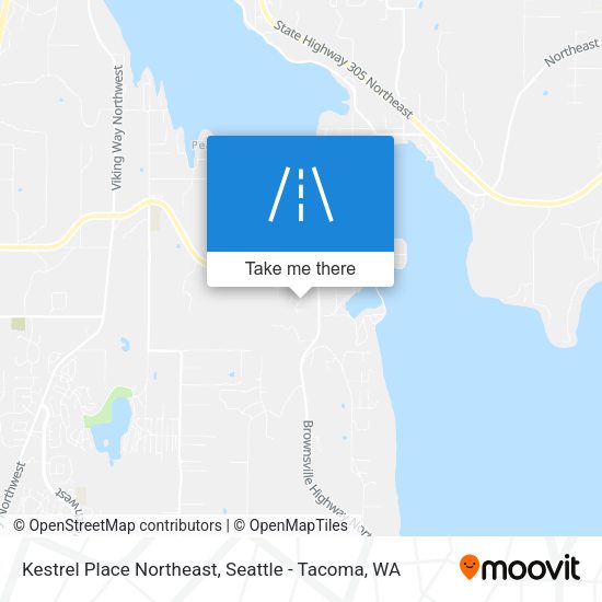 Mapa de Kestrel Place Northeast