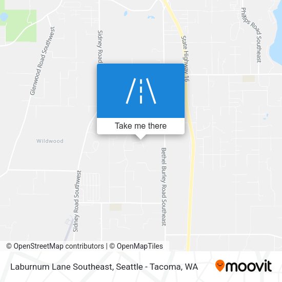 Laburnum Lane Southeast map