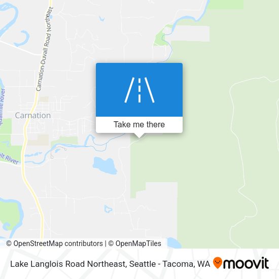 Lake Langlois Road Northeast map