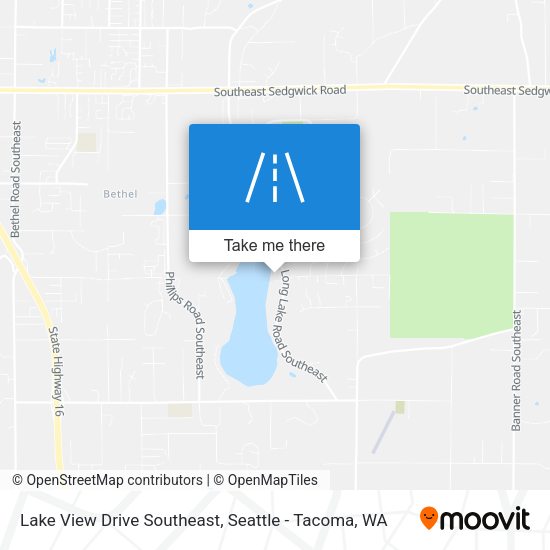 Mapa de Lake View Drive Southeast