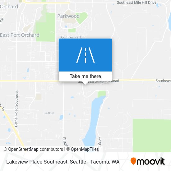 Mapa de Lakeview Place Southeast