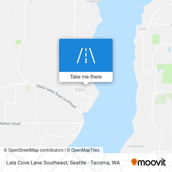 Lala Cove Lane Southeast map