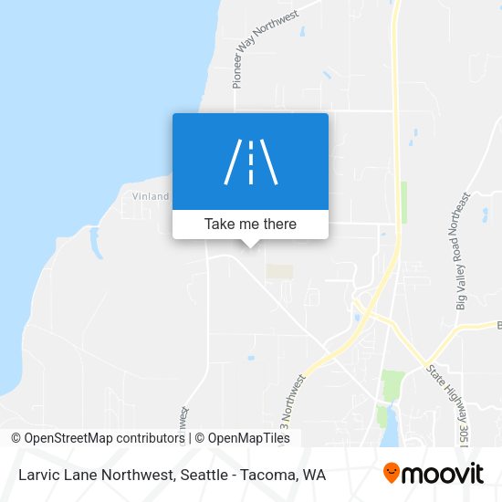 Mapa de Larvic Lane Northwest