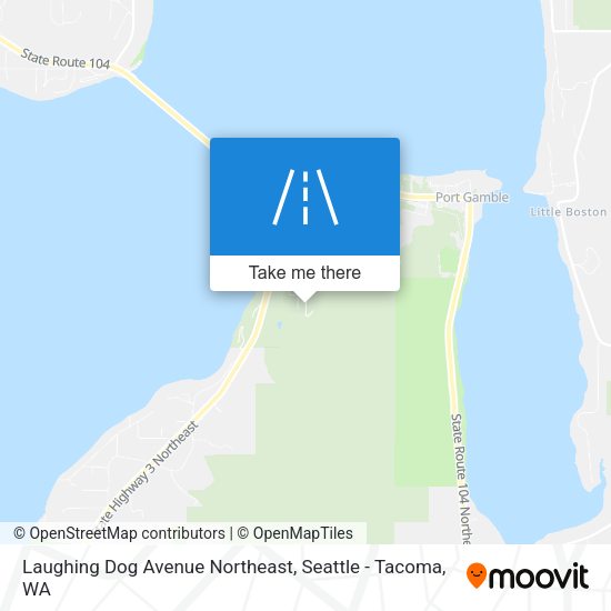 Laughing Dog Avenue Northeast map