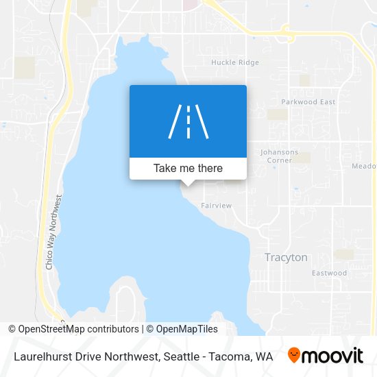 Laurelhurst Drive Northwest map