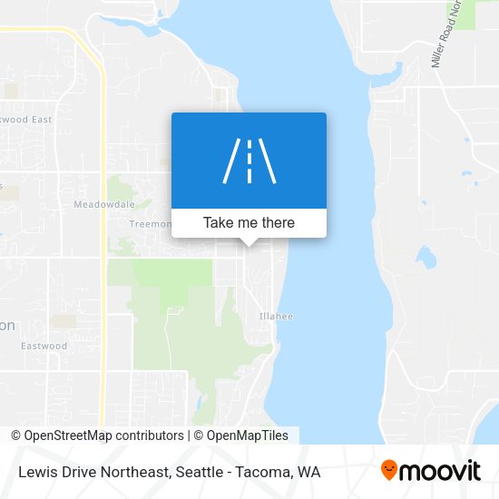 Lewis Drive Northeast map