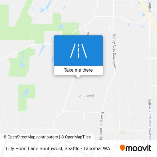 Lilly Pond Lane Southwest map