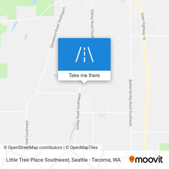 Mapa de Little Tree Place Southwest