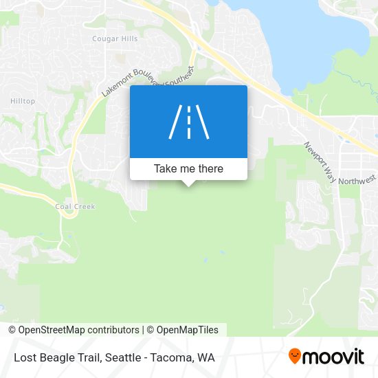 Lost Beagle Trail map