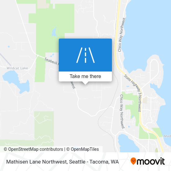 Mathisen Lane Northwest map
