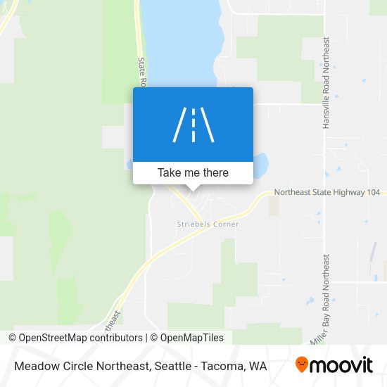 Meadow Circle Northeast map