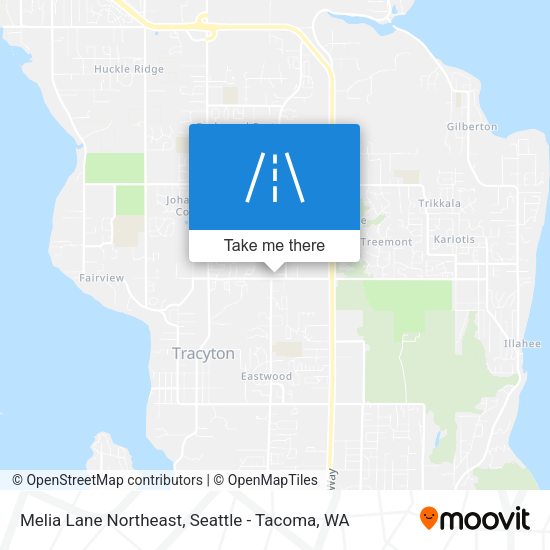 Melia Lane Northeast map