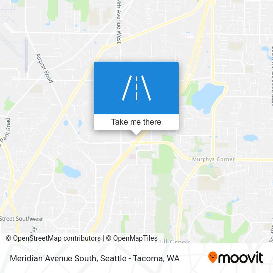 Meridian Avenue South map