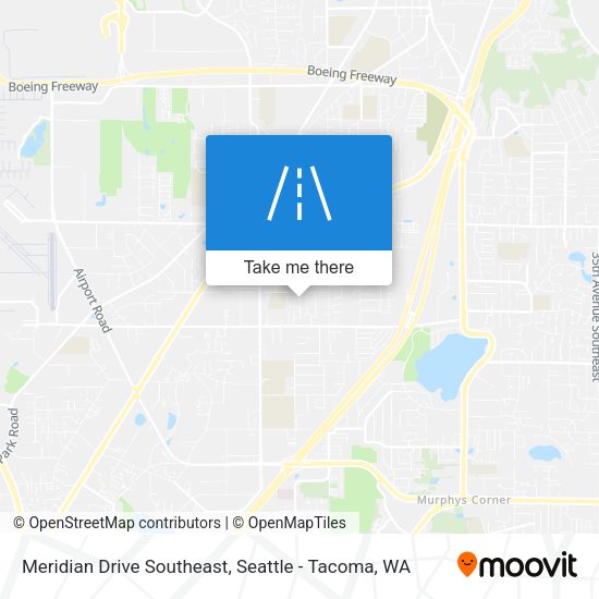 Meridian Drive Southeast map
