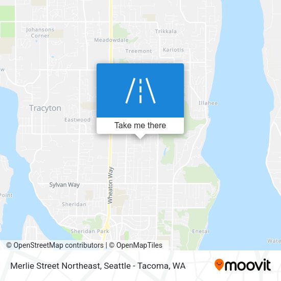 Merlie Street Northeast map