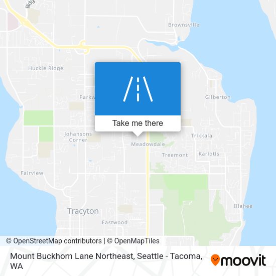 Mount Buckhorn Lane Northeast map