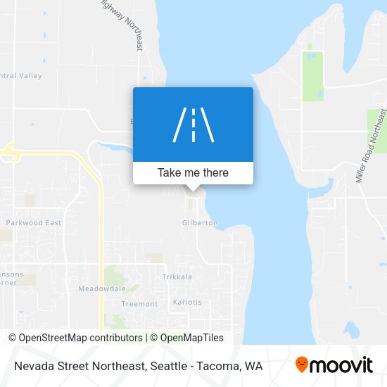 Mapa de Nevada Street Northeast
