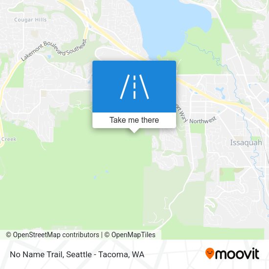 No Name Trail map