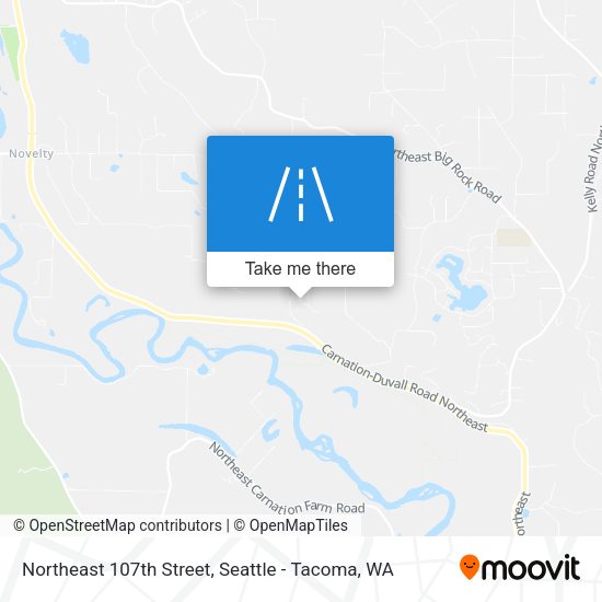 Northeast 107th Street map