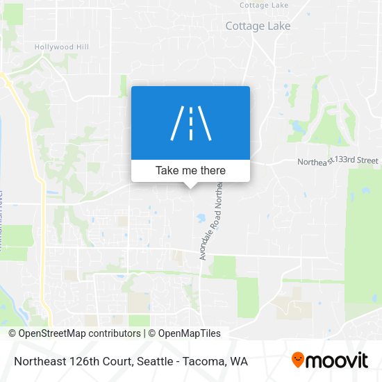 Northeast 126th Court map