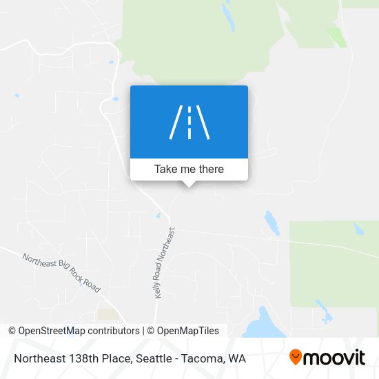 Northeast 138th Place map