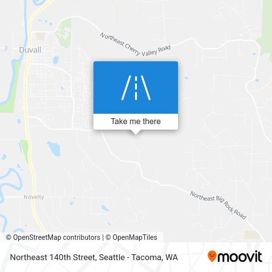 Northeast 140th Street map