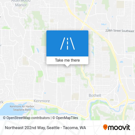 Northeast 202nd Way map