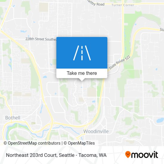 Mapa de Northeast 203rd Court