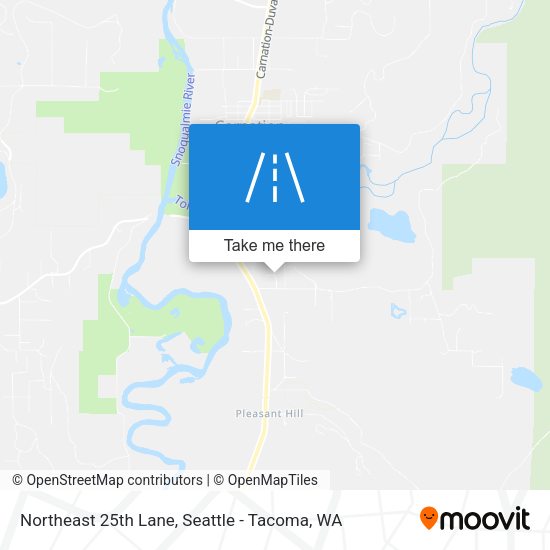 Northeast 25th Lane map