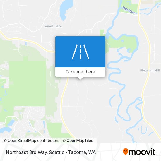 Northeast 3rd Way map