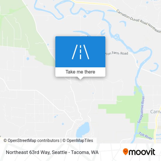 Northeast 63rd Way map