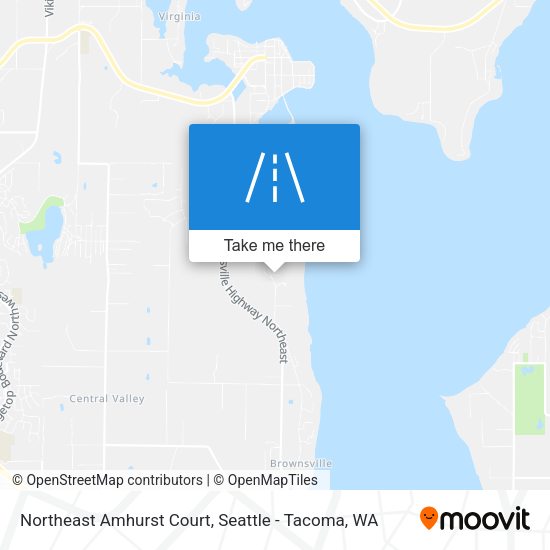 Northeast Amhurst Court map