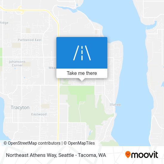 Northeast Athens Way map
