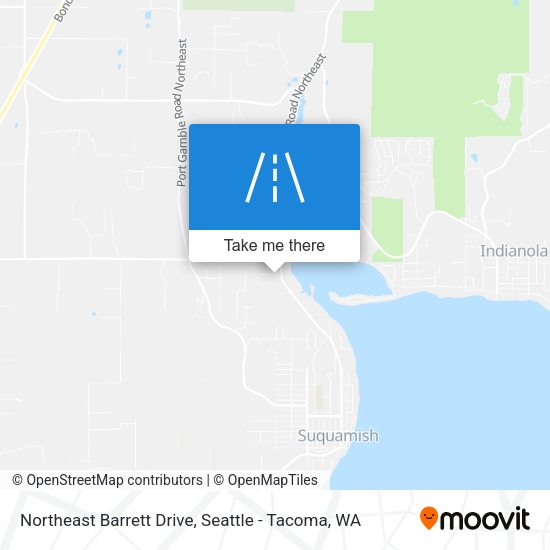 Northeast Barrett Drive map
