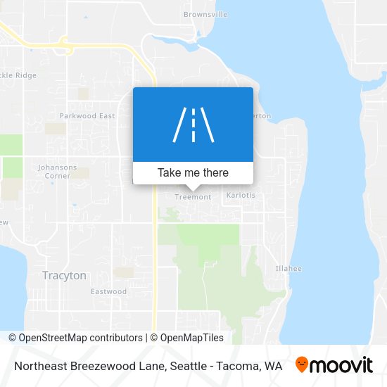 Mapa de Northeast Breezewood Lane