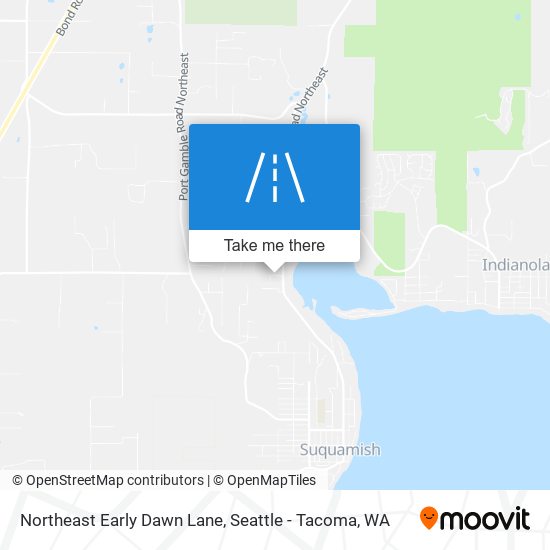 Northeast Early Dawn Lane map