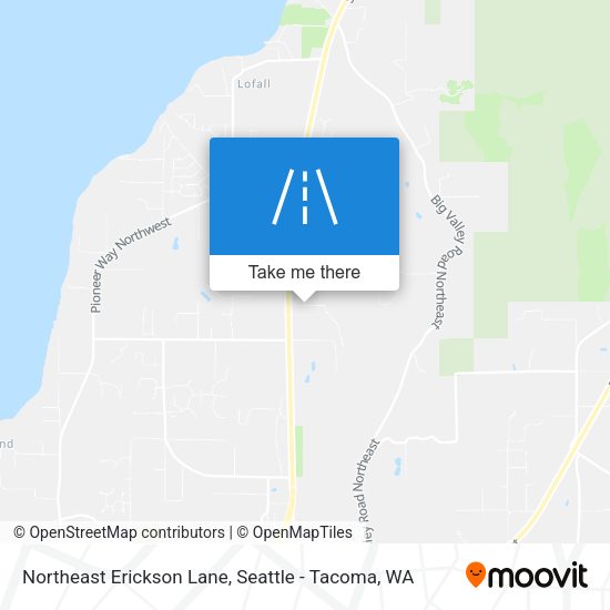 Mapa de Northeast Erickson Lane