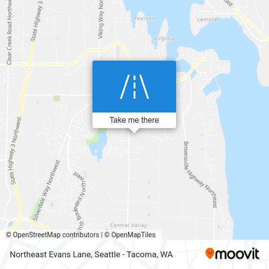 Mapa de Northeast Evans Lane